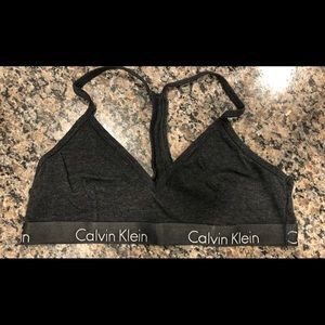 Grey Calvin Klein Sports Bra